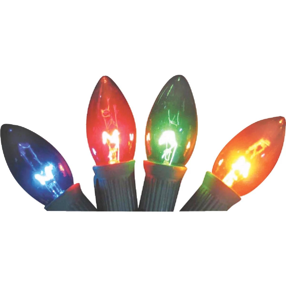 Genuine J Hofert C9 Multi Transparent 125V Light Bulb 4-Pack Verified