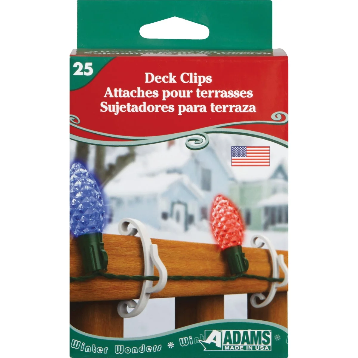 Detailed Adams White Deck Light Clips 25-Pack Sophisticated
