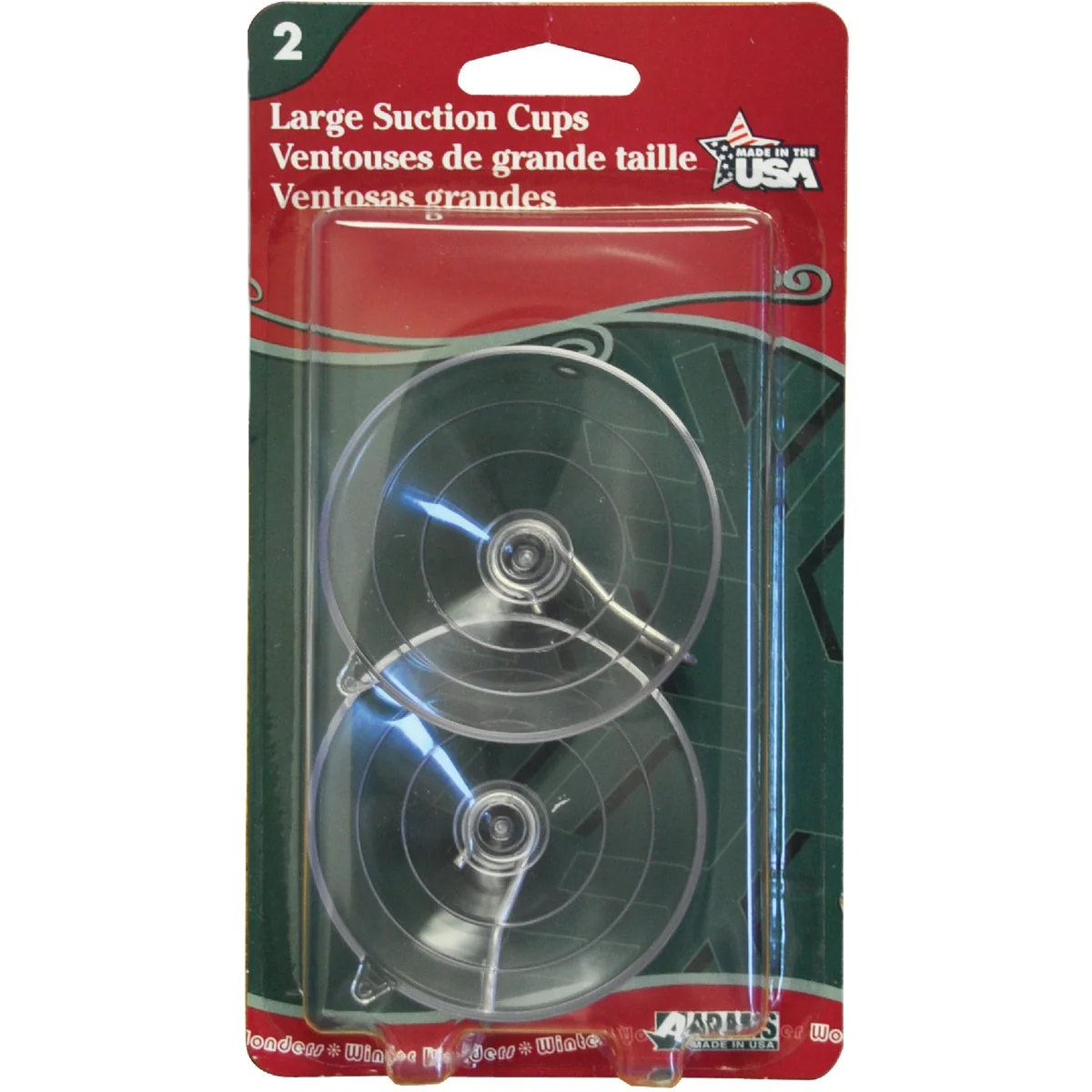 User-Friendly Adams 2-1 2 In. 2 Lb. Holding Capacity Suction Cup 2-Pack Quality