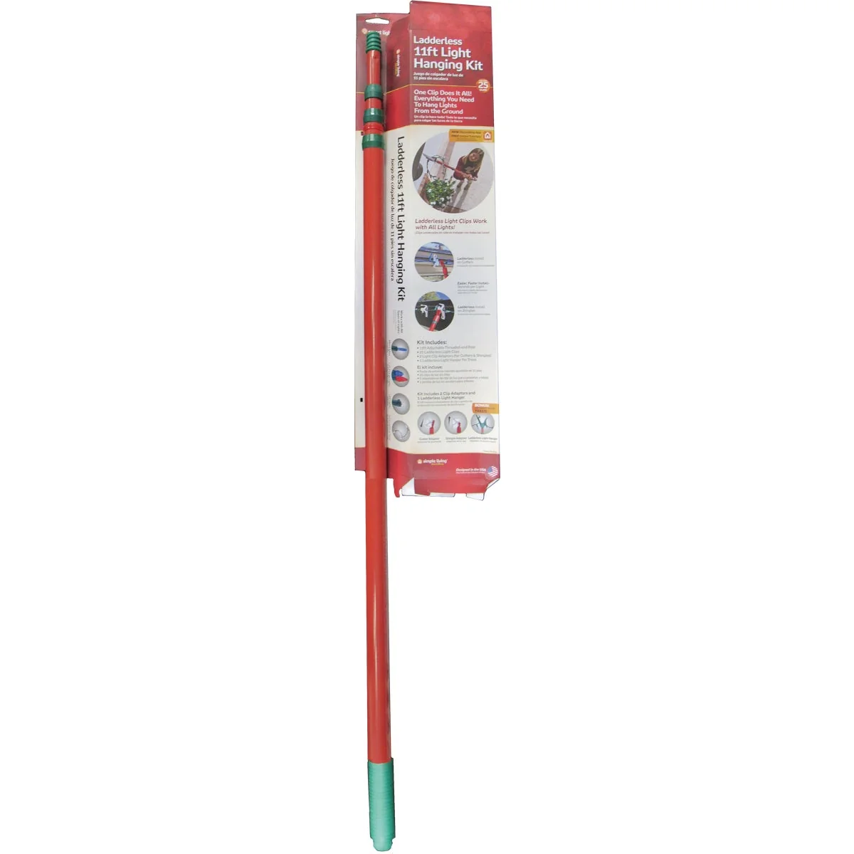 Stylish Simple Living Solutions 11 Ft. Ladderless Light Hanging Tool Verified