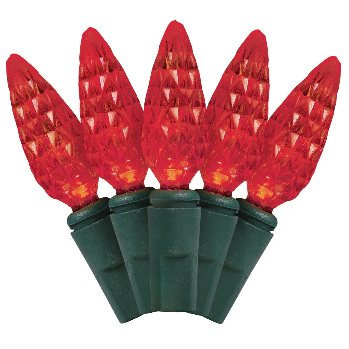 Professional J Hofert Red 210-Bulb C6 LED Light Set Flexible