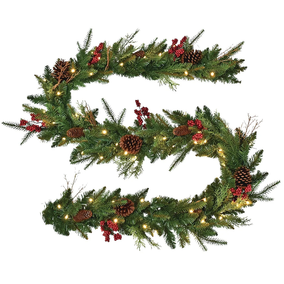 Effective Mt. Whitney 9 Ft. Prelit Garland Fashionable