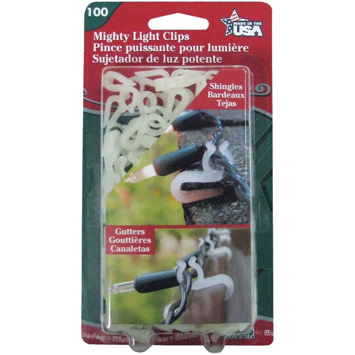 Contemporary Adams White Gutter Shingle Mighty Light Clips 100-Pack Sophisticated