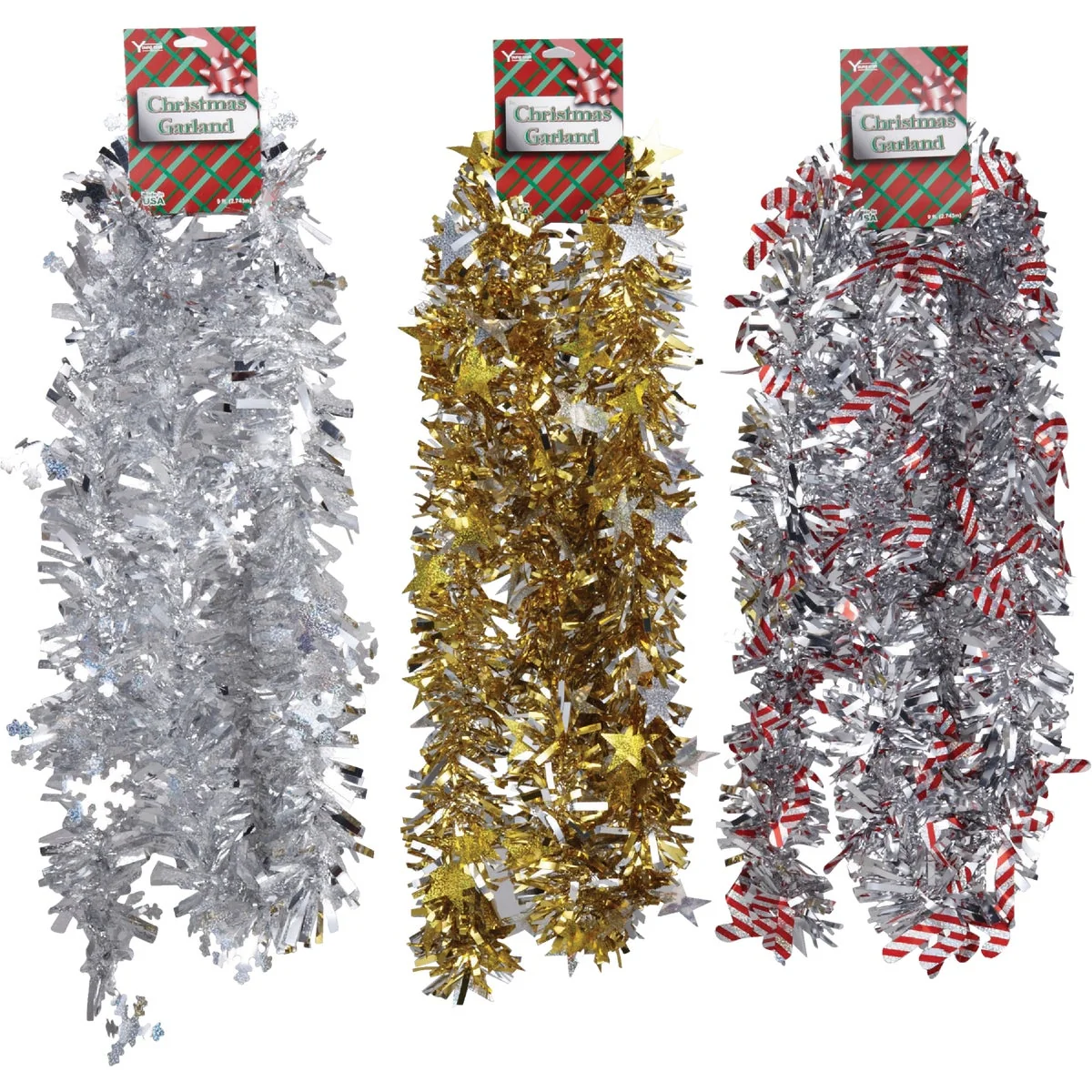 Responsible F C Young 8 Ft. Die-Cut Jumbo Colored Garland Assortment Smooth