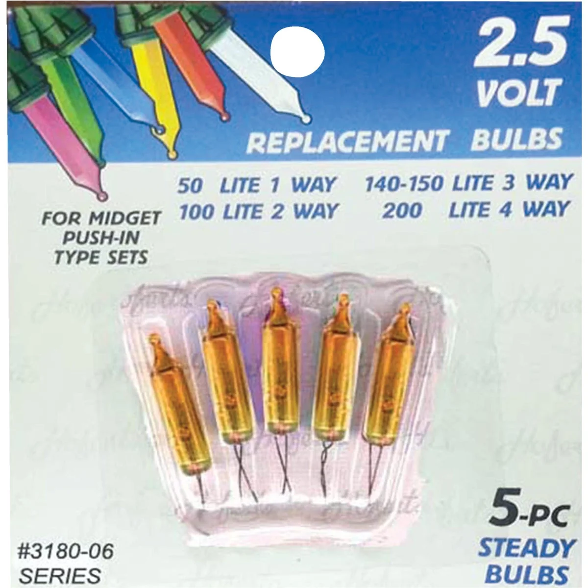 Refined J Hofert Mini Gold 2.5V Light Bulb 5-Pack Specialty