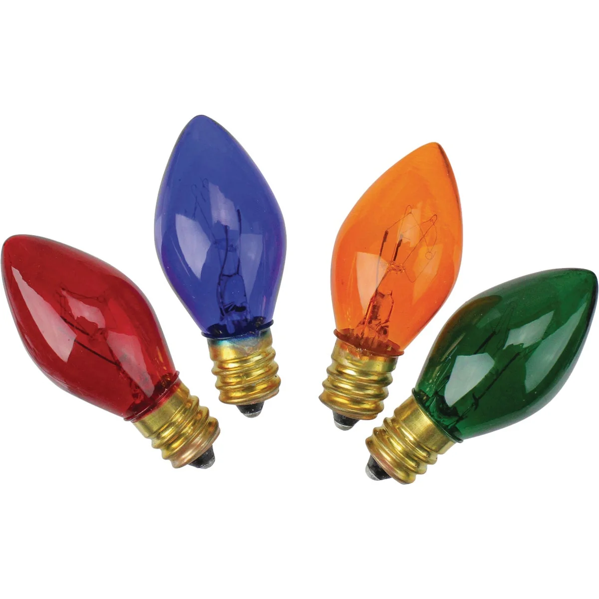 Expertly Made J Hofert C7 Multi Transparent 125V Light Bulb 4-Pack Environmentally Friendly