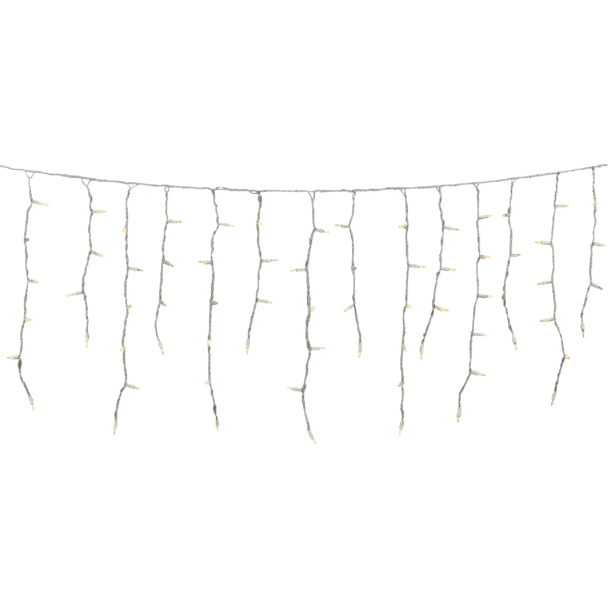 Optimized J Hofert Clear 100-Bulb Mini Incandescent Icicle Light Set with White Wire User-Friendly