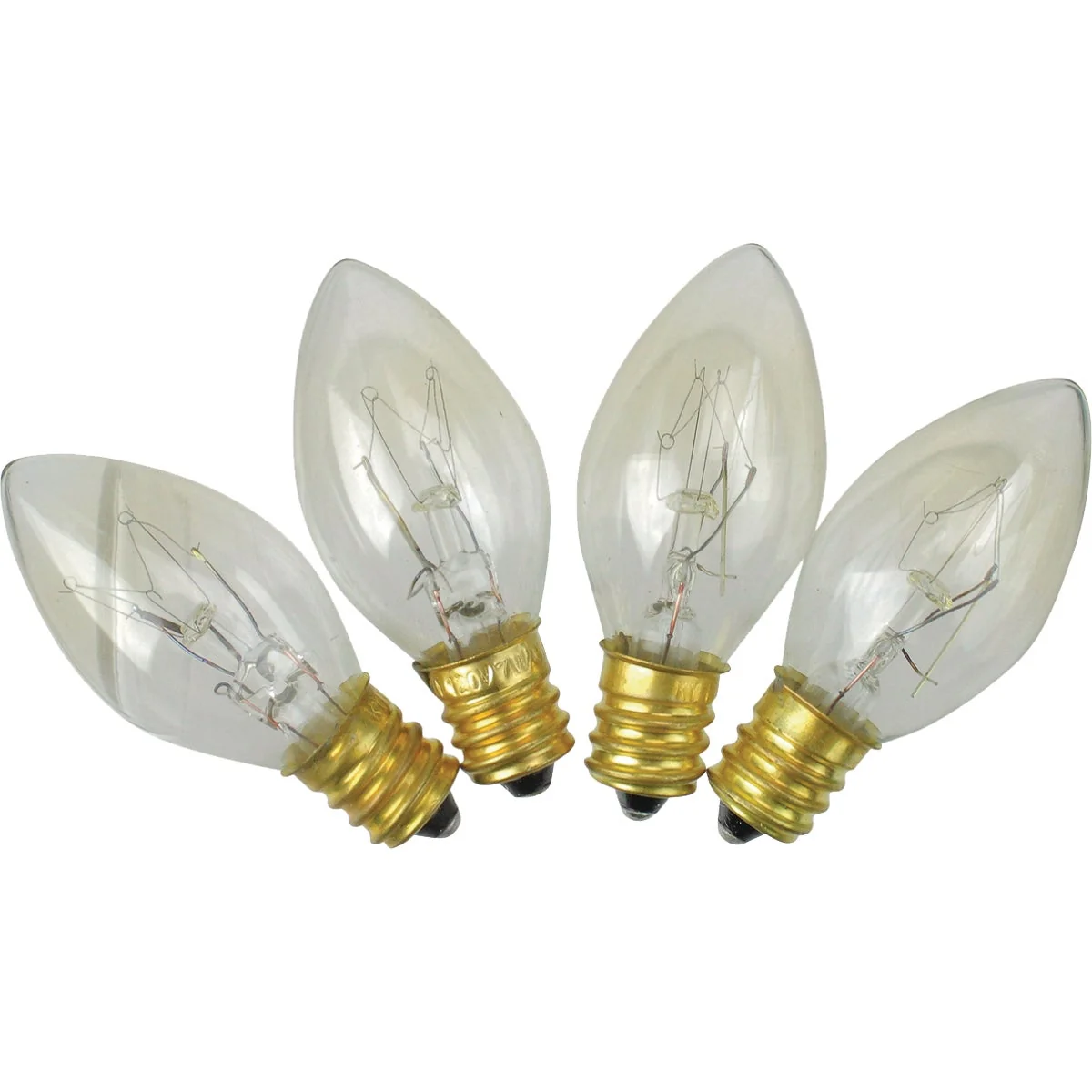 Expertly Made J Hofert C7 Clear Twinkle 125V Light Bulb 4-Pack Next-Generation