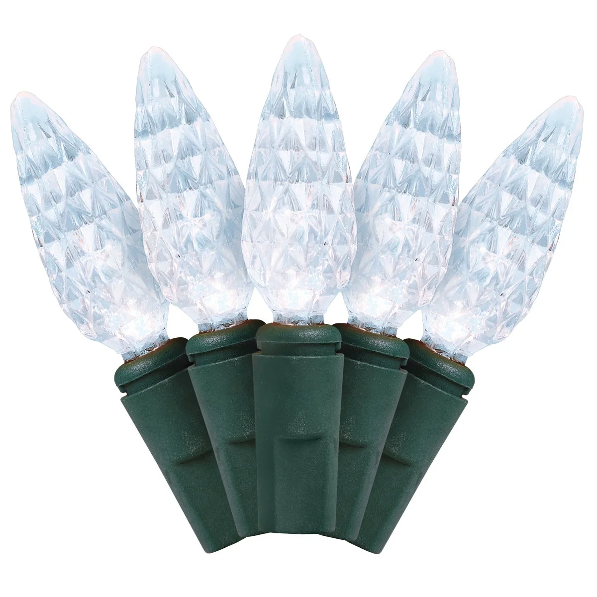 Green J Hofert Pure White 210-Bulb C6 LED Light Set Trusted