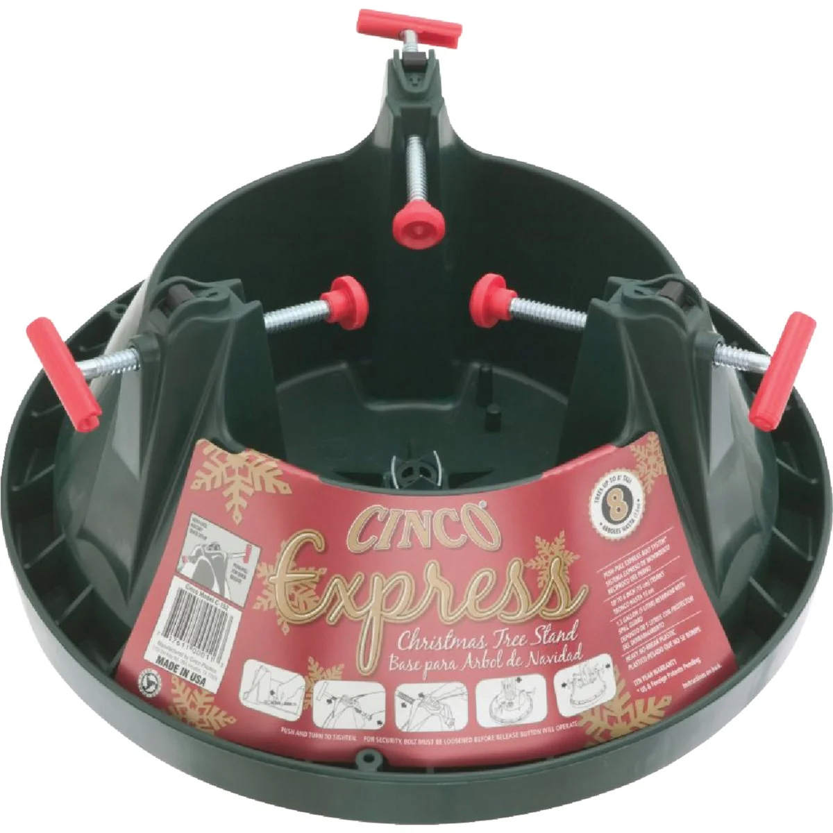 Original Design Cinco 8 Ft. Christmas Tree Stand Versatile