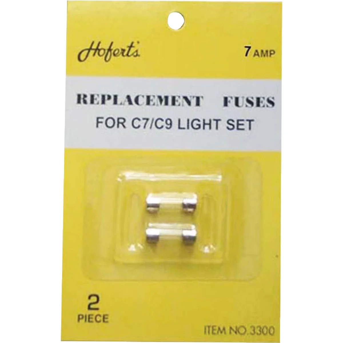 Expertly Made J Hofert 7A Glass Christmas Light Set Fuses 2-Pack Fast