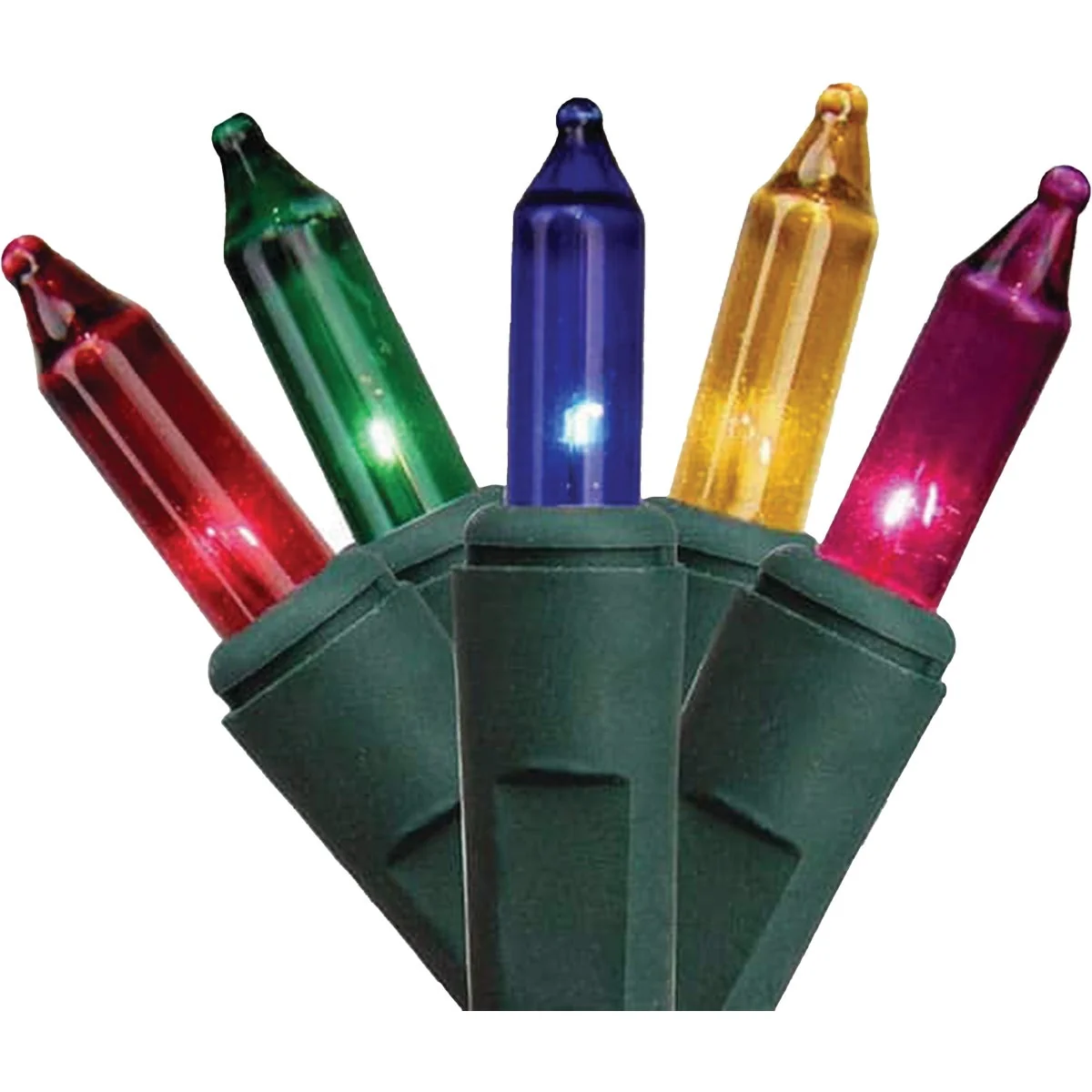 Outstanding J Hofert Multi 250-Bulb Mini LED Light Set with Green Wire Original