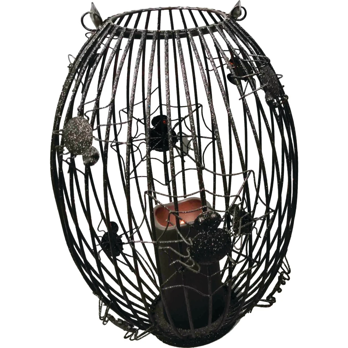 Artisan 15.16 In. H. LED Lantern with Spiders High-Grade