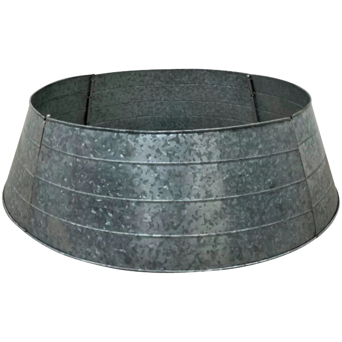 Elegant 26 In. Dia. Galvanized Metal Christmas Tree Collar Professional
