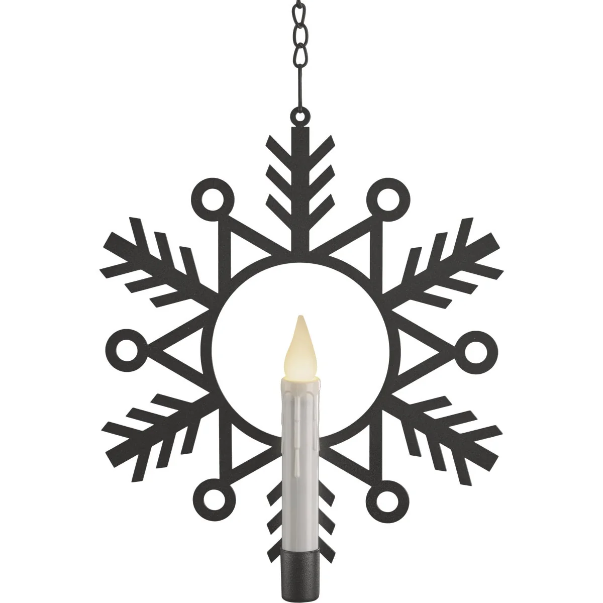 Expertly Made Xodus 12 In. x 9-1 2 In. x 3 4 In. Aged Bronze LED Battery Operated Wreath with Candle World-Class