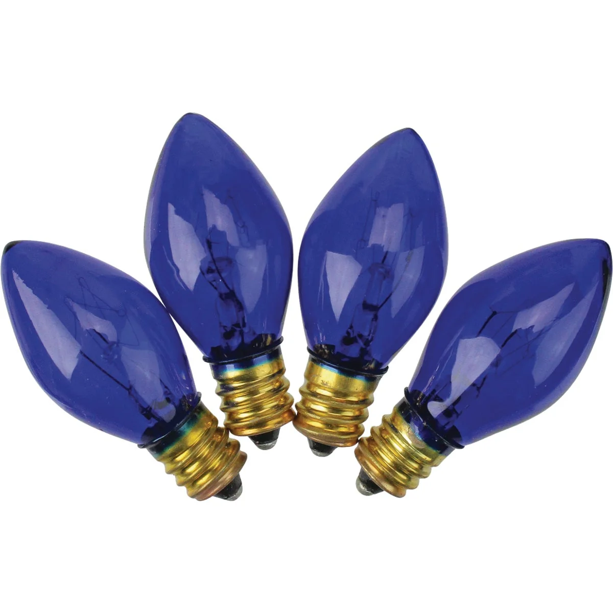 Breathable J Hofert C7 Blue Transparent 125V Light Bulb 4-Pack Sustainable