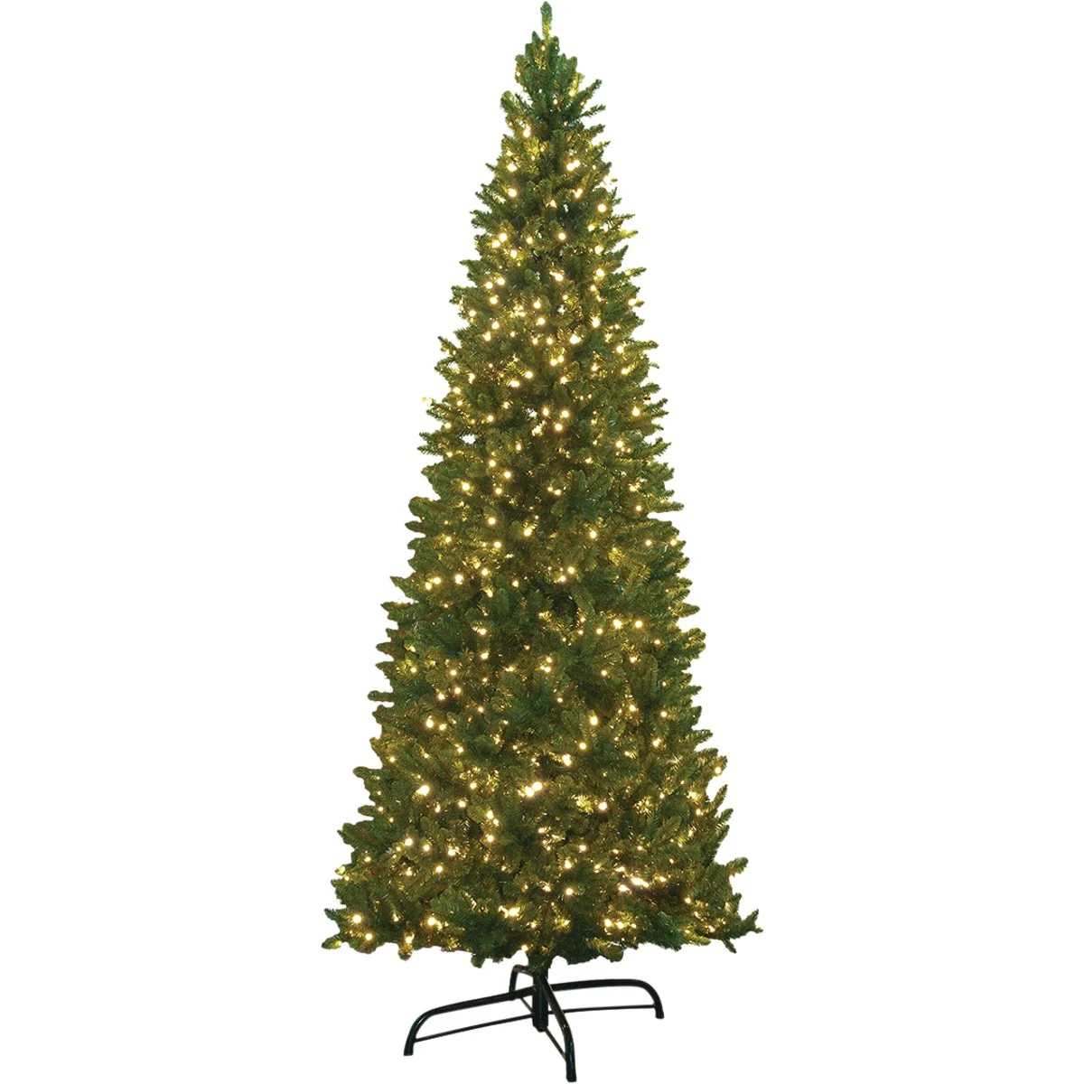 Modern Montana Ridge 12 Ft. Pine 1250-Bulb Warm White LED Quick Connect Prelit Artificial Christmas Tree Expertly Made