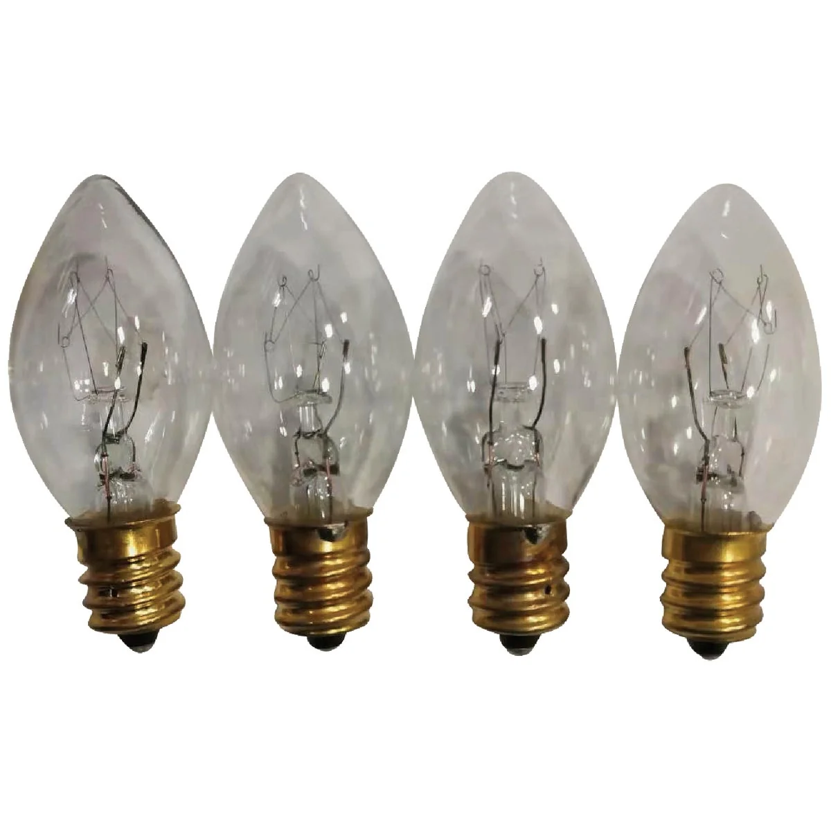 Green C7 Clear 120V Light Bulb 4-Pack Next-Generation