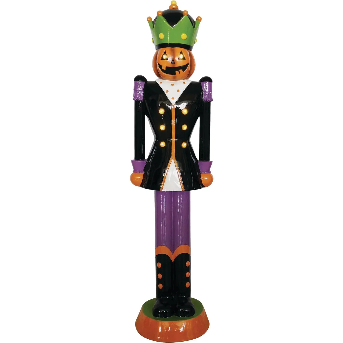 Healthy 36 In. H. LED Lighted Resin Soldier Halloween Nutcracker Crafted