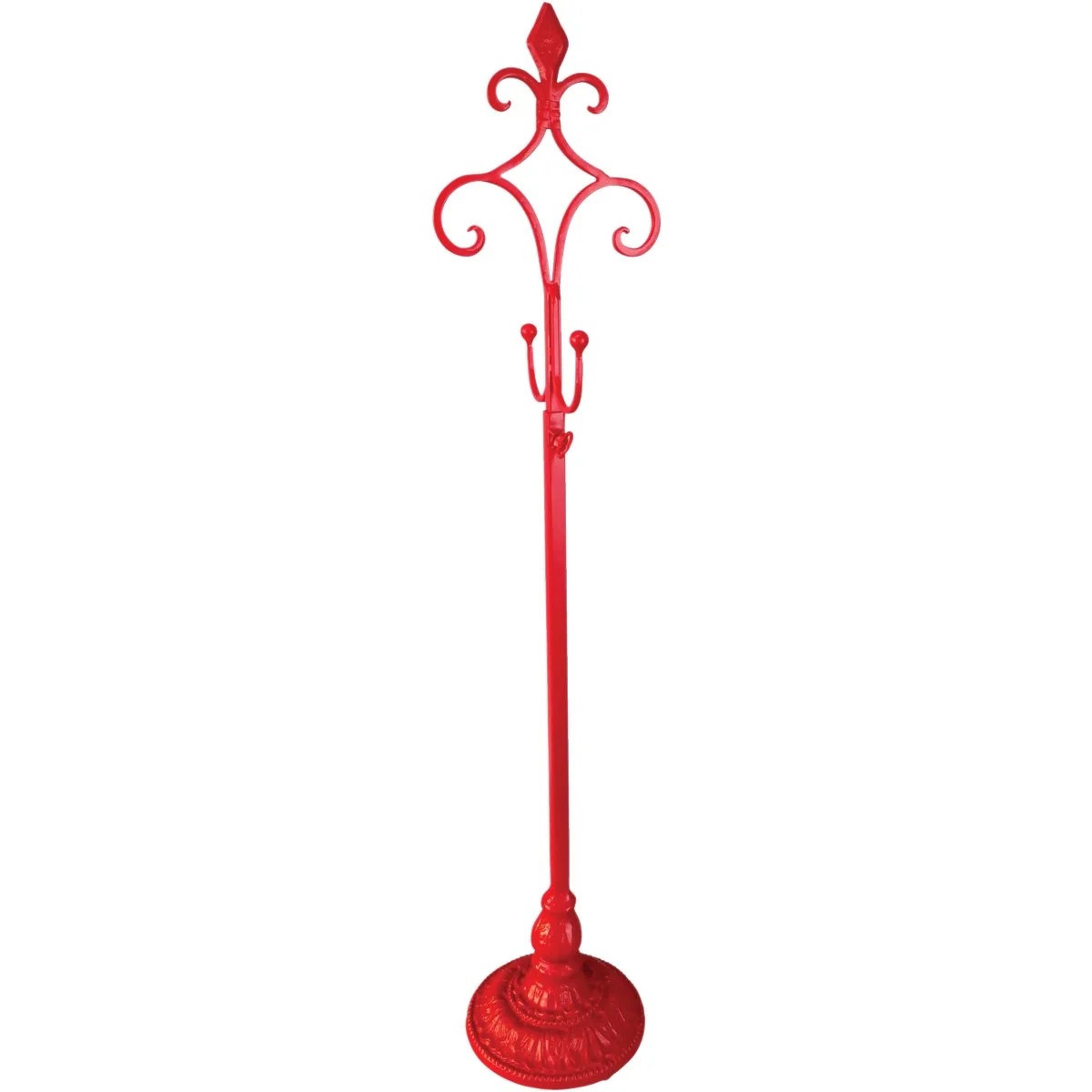 Traditional 28 In. Telescoping Metal Red Wreath Hanger High-Quality