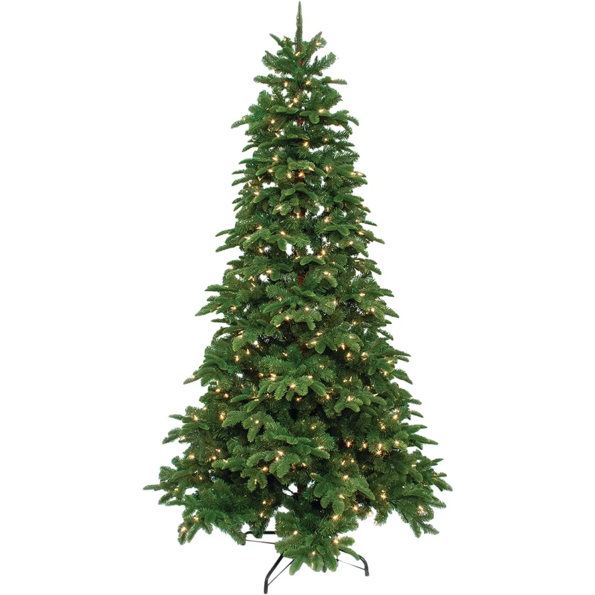 Consistent Highland Manor 7.5 Ft. Spruce 500-Bulb Warm White LED Quick Connect Prelit Artificial Christmas Tree Premium