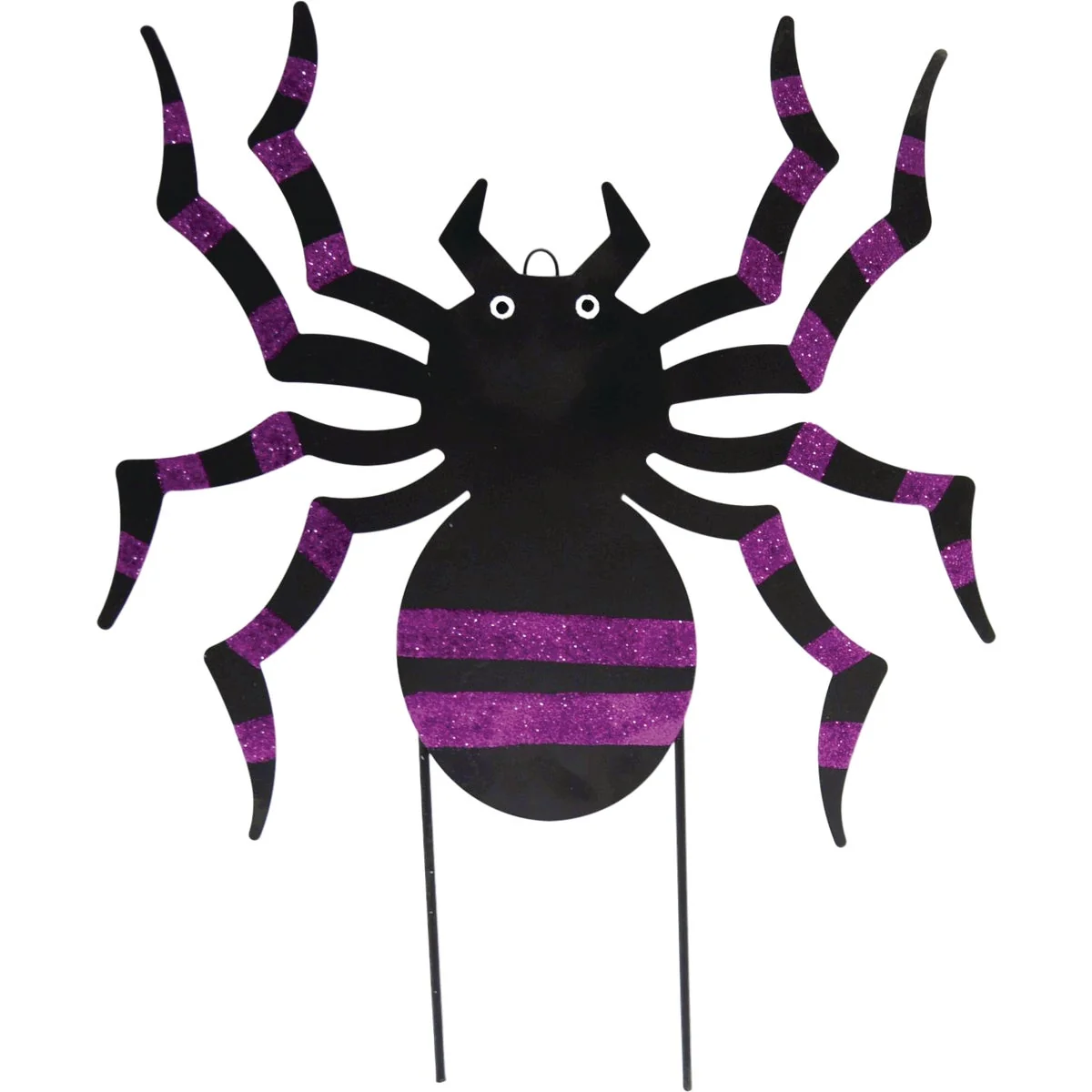 Unique 17.5 In. Metal Spider Yard Stake Eco-Friendly