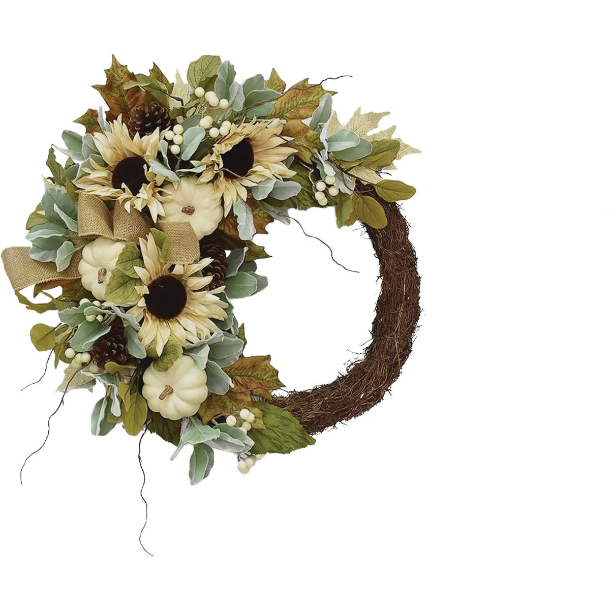 Long-Lasting Lynette 24 In. Artificial Harvest Wreath Powerful