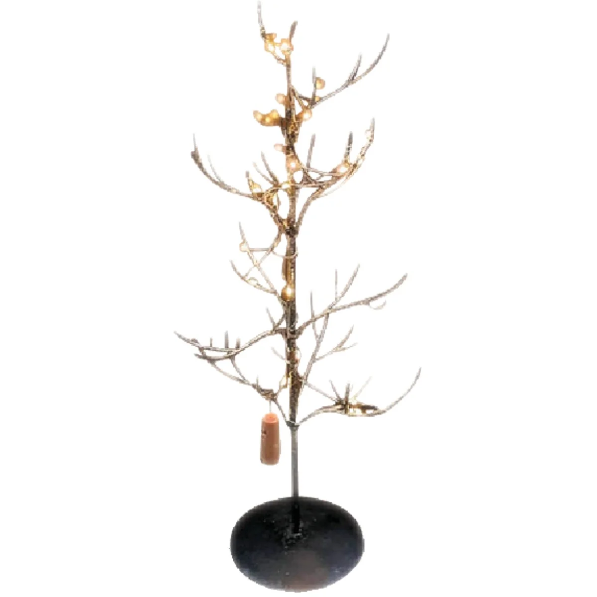 Relaxed 20 In. Prelit Metal Wire Christmas Tree Lightweight