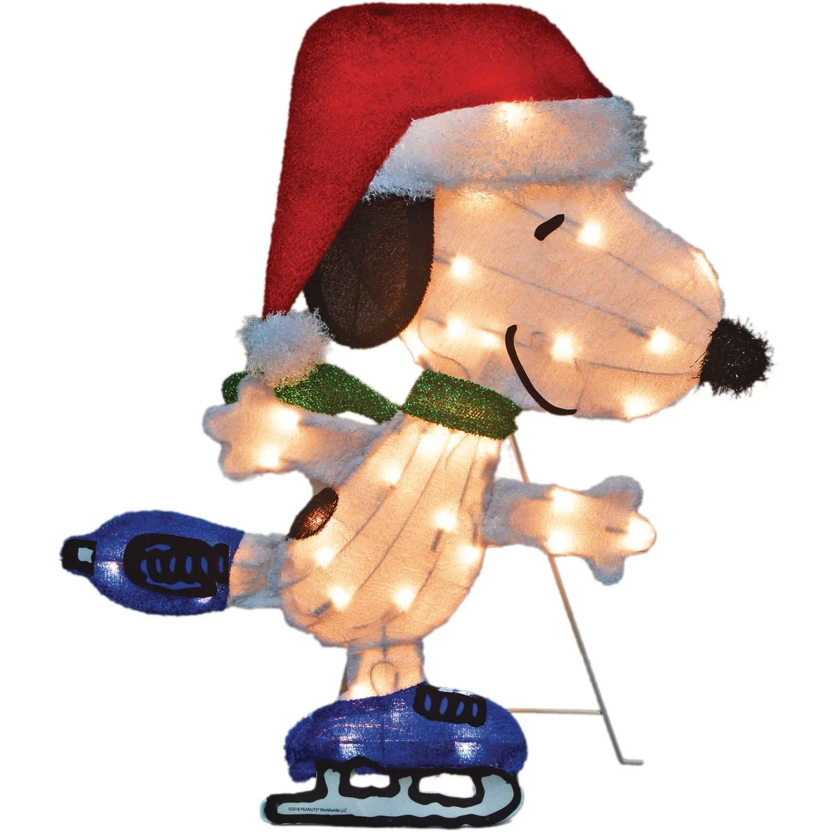 Effective Product Works Peanuts 24 In. Incandescent Skating Snoopy Holiday Figure Powerful