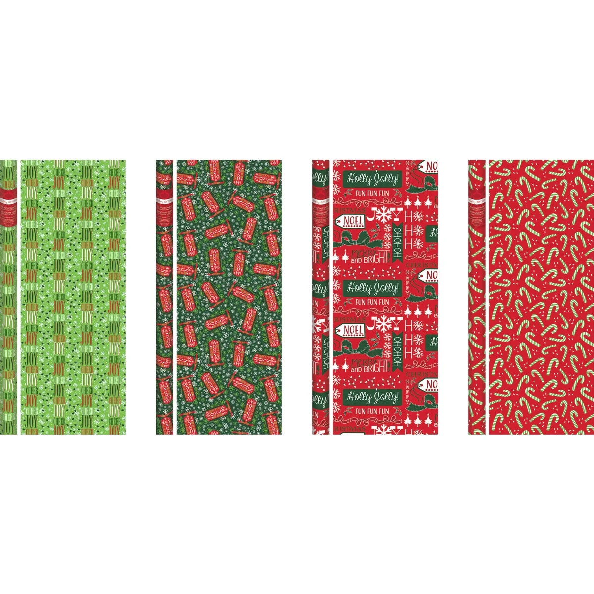 Solid Paper Images Traditional 30 In. Christmas Gift Wrapping Paper Official