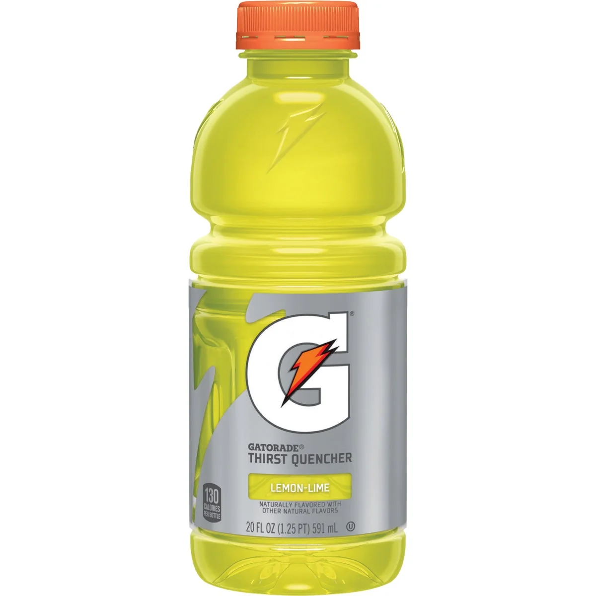 Organic Gatorade 20 Oz. Lemon-Lime Wide Mouth Thirst Quencher Drink 24-Pack Functional