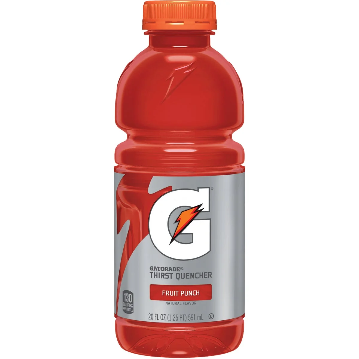 Elite Gatorade 20 Oz. Fruit Punch Wide Mouth Thirst Quencher Drink 24-Pack Relaxed