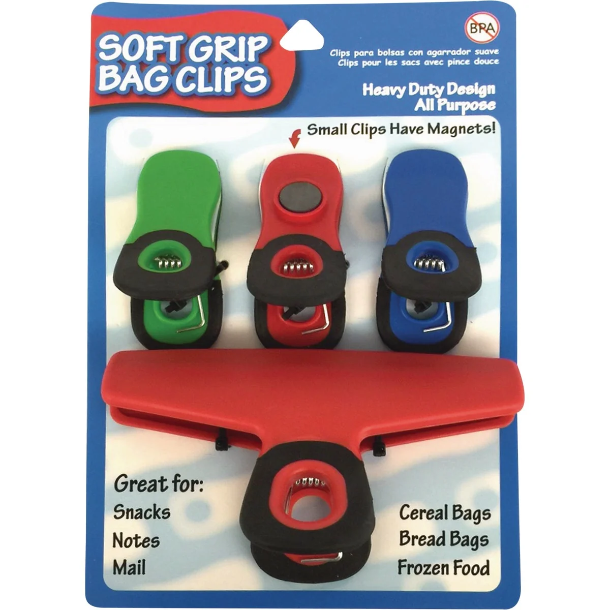 Next-Generation Jacent Assorted Size Plastic Bag Clip Set 4-Pack Specialty