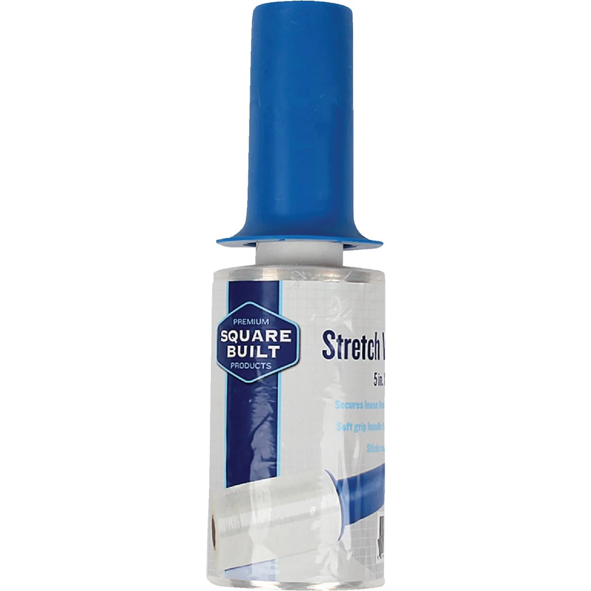 Expertly Made Square Built 5 In. X 1000 Ft. Stretch Wrap with Ergonomic Handle Fast