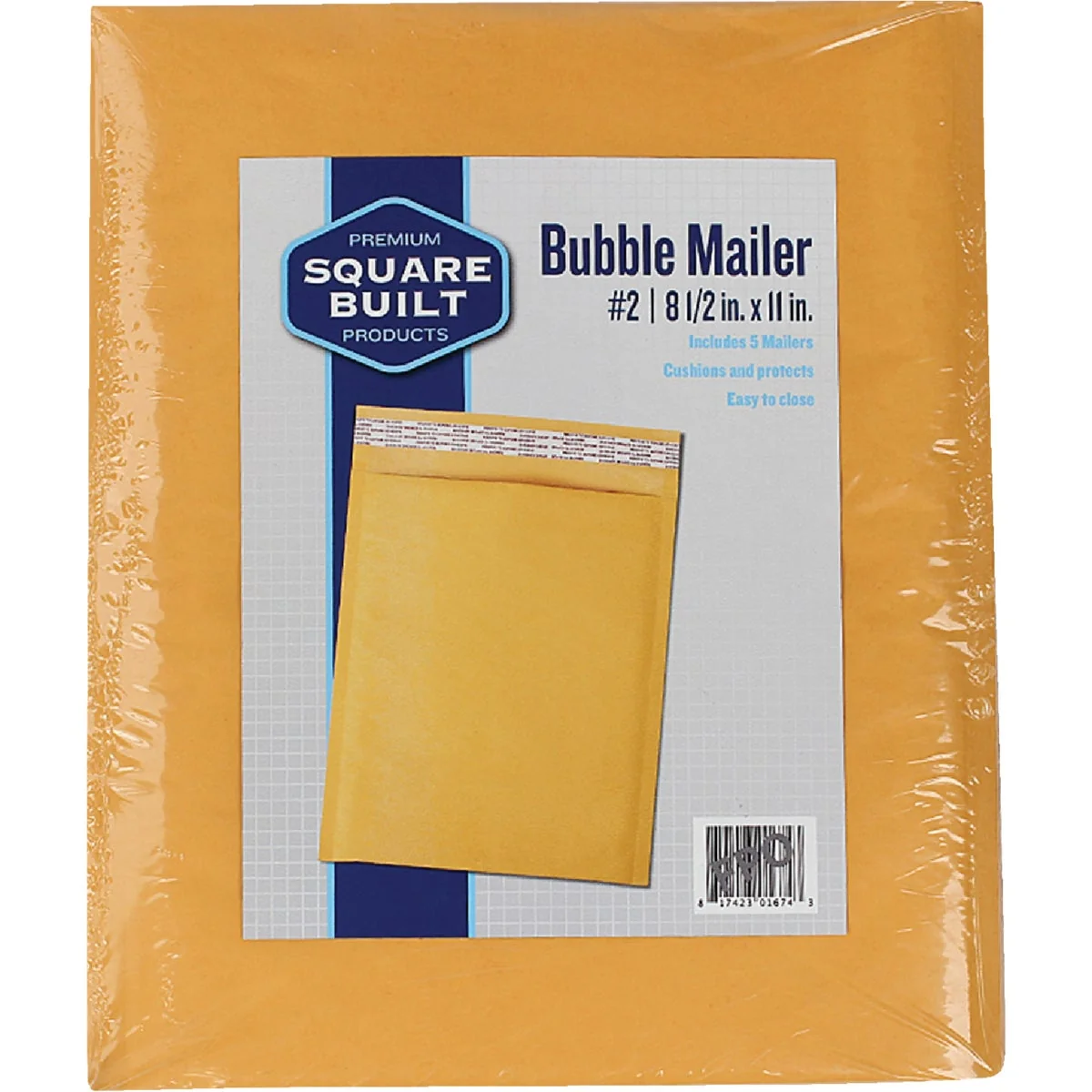 Luxury Square Built 8.5 In. x 11 In. 2 Bubble Mailer 5-Pack Pure