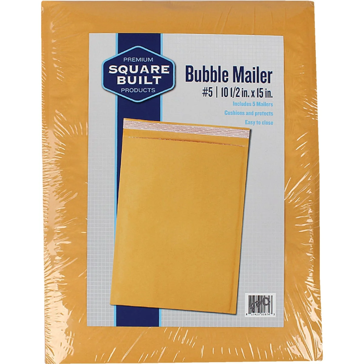 Selected Square Built 10.5 In. x 15 In. 5 Bubble Mailer 5-Pack Expertly Made