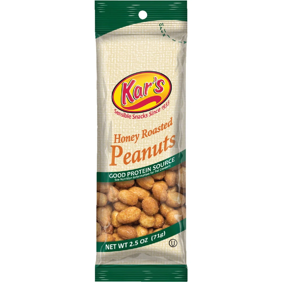 Selected Kar’s 2.5 Oz. Honey Roasted Peanuts Consistent