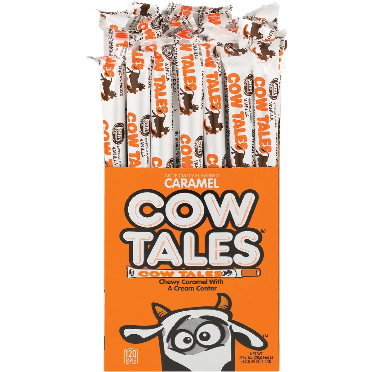 Natural Goetze’s Cow Tales Caramel Flavor 1 Oz. Candy Traditional