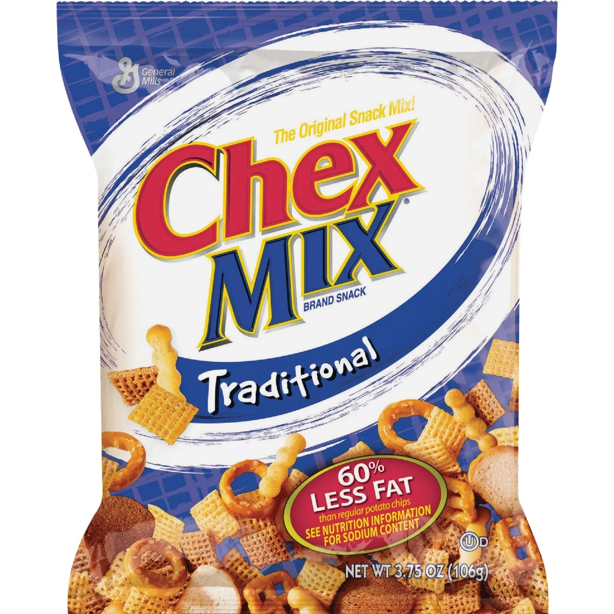 Crafted Chex Mix Traditional Mix 3.75 oz Snack Mix Verified