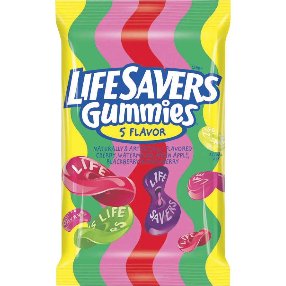 Eco-Friendly Life Savers Assorted Fruit Flavors 7 Oz. Candy Long-Lasting