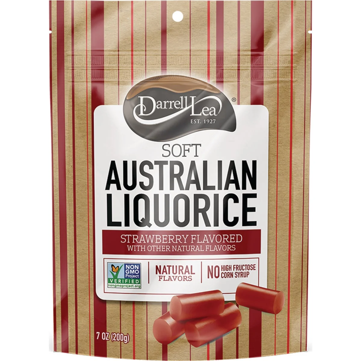 Stylish Darrell Lea Strawberry Flavor 7 Oz. Soft Australian Liquorice Responsible