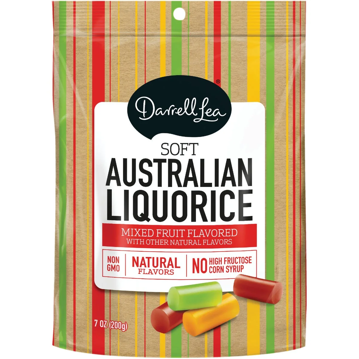 Casual Darrell Lea Strawberry Green Apple Mango Flavor 7 Oz. Soft Australian Liquorice Relaxed