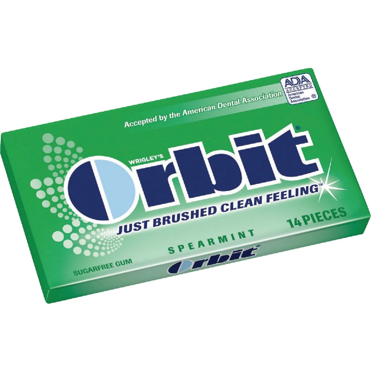 Exceptional Orbit Spearmint Gum 14-Piece Fast