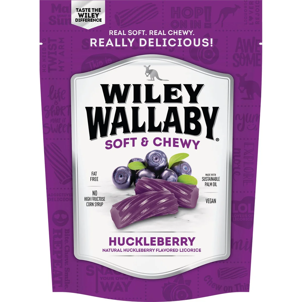 Consistent Wiley Wallaby Huckleberry Liquorice 10 Oz. Candy Safe
