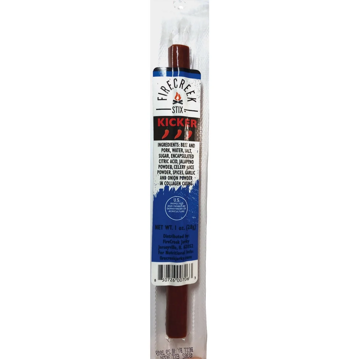 Soft FireCreek Snacks 1 Oz. Spicy Smoked Kicker Beef Stix Smart