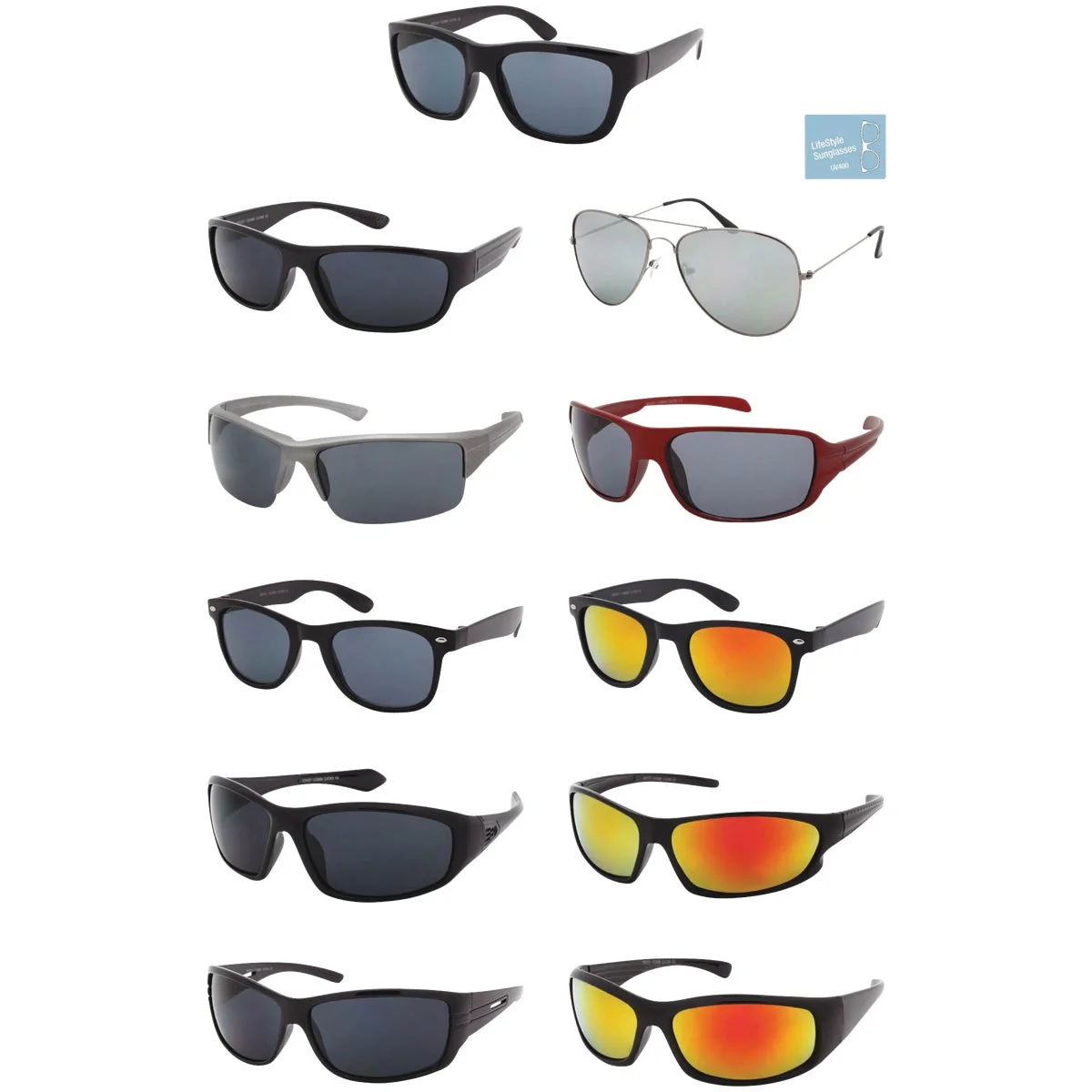 Prestigious Shark Eyes Assorted Sport Lifestyle Sunglasses Official