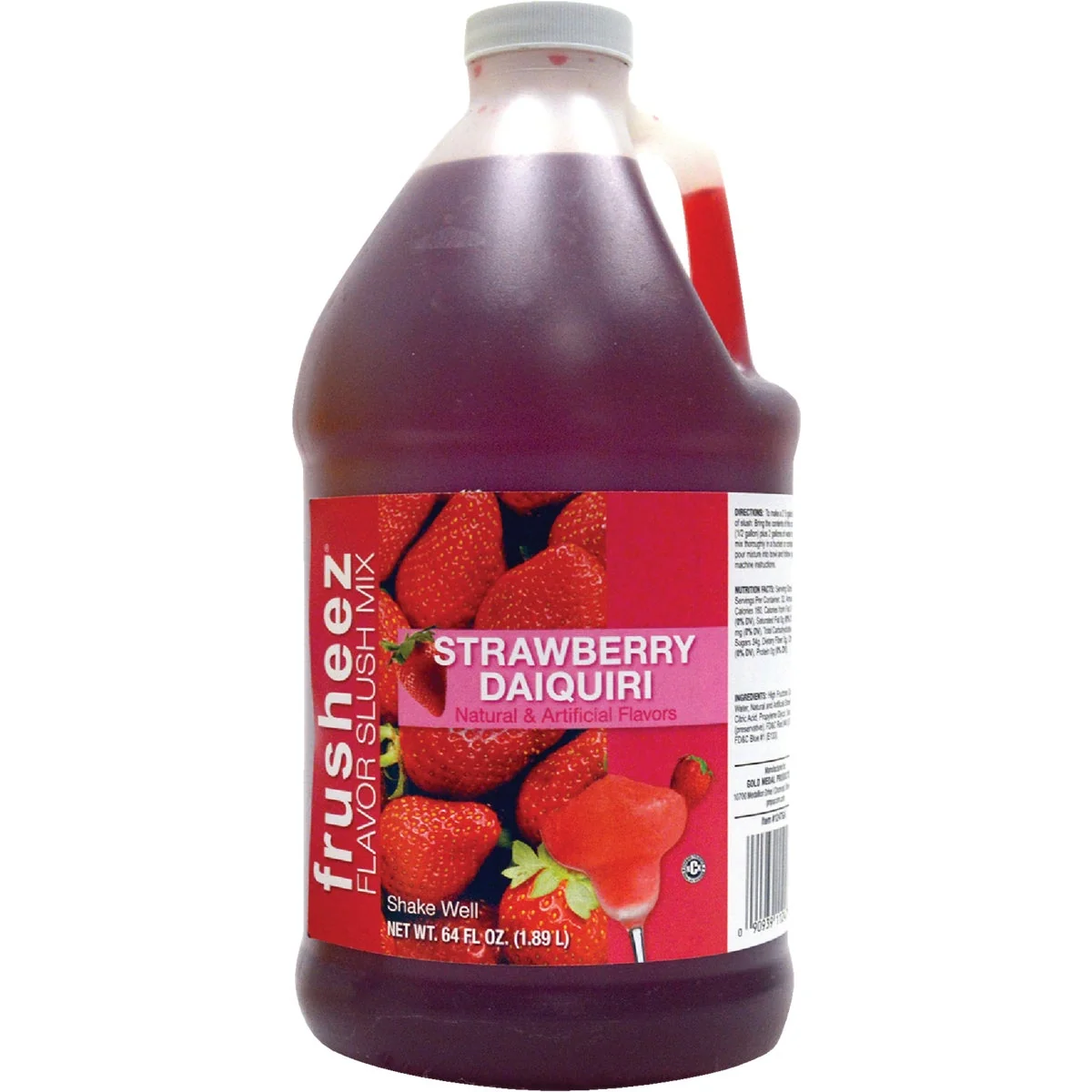 Dependable Gold Medal Frusheez Strawberry Flavor 1 2 Gal. Slush Mix Pure