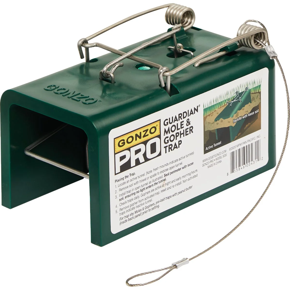 Enhanced Gonzo Pro Guardian Box Design Mole Gopher Trap Sustainable