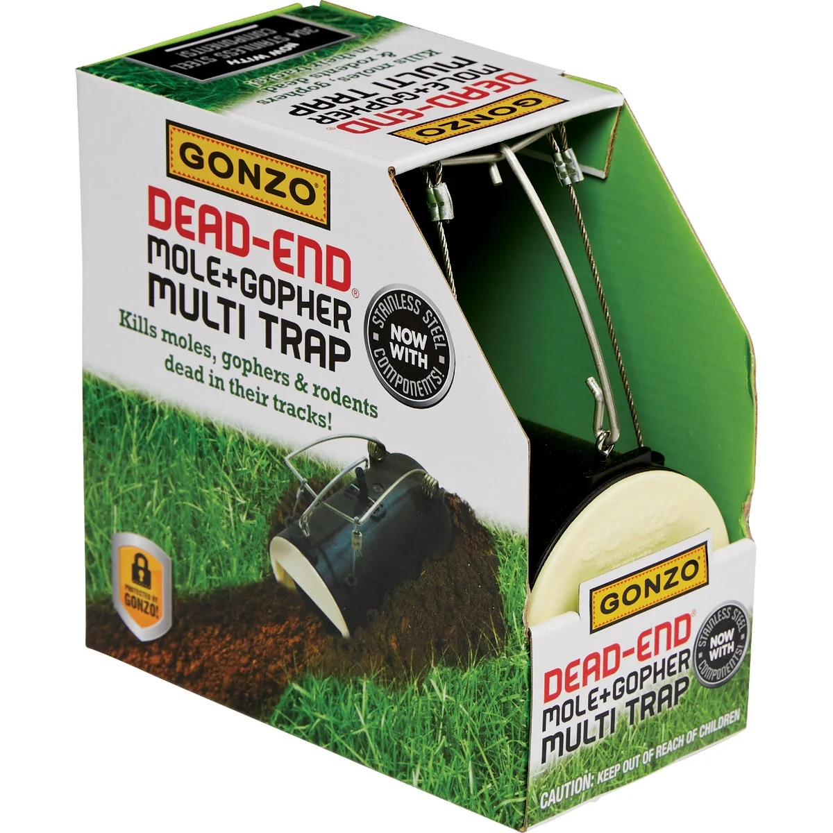Casual Gonzo Dead End Tube Mole Gopher Trap Sophisticated