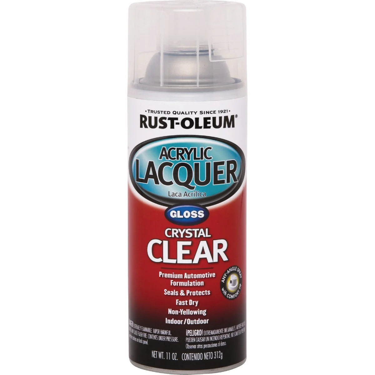 Easy-to-Use Rust-Oleum Automotive Acrylic Lacquer Spray 12 Oz. Gloss Clear High-Quality